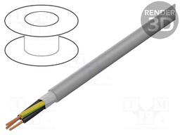 Wire; unshielded; 600V; 305m; Cu; stranded; grey