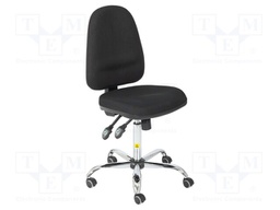 Chair; ESD; Seat dim: 460x430mm; Back dim: 440x510mm; 580÷760mm