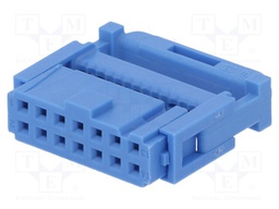 Plug; IDC; female; PIN: 14; IDC; for ribbon cable; 1.27mm