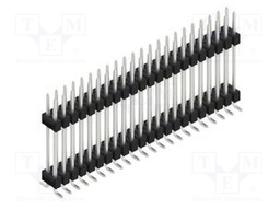 Connector: pin strips; pin header; male; PIN: 44; 2.54mm; SMT; 2x22