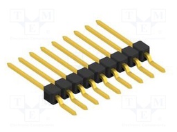 Connector: pin strips; pin header; male; PIN: 9; 2.54mm; SMT; 1x9