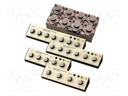 Decade box: resistance; 1÷10MΩ; Number of ranges: 11; 0.2mA; 2kV