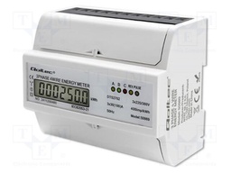 Counter; digital,mounting; for DIN rail mounting; three-phase