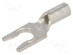 Fork terminal; M3,5; crimped; for cable; non-insulated; copper