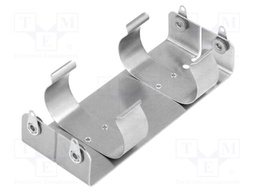 Holder; Mounting: screw; Size: C,R14; Batt.no: 4; aluminium