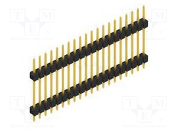 Connector: pin strips; pin header; male; PIN: 20; 2.54mm; THT; 1x20
