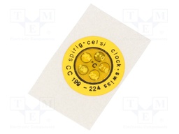 Temperature indicator; CelsiClock; 199,204,210,216,224°C; °C