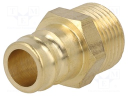 Connector; connector pipe; 15bar; Seal: FPM; Enclos.mat: brass