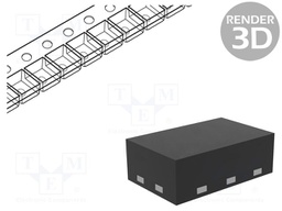 IC: analog switch; demultiplexer,multiplexer; SPDT-Z; XSON6