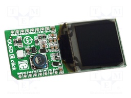 Click board; OLED display; PWM,SPI; PSP27801,SSD1351; 3.3VDC