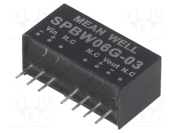 Converter: DC/DC; 6W; Uin: 18÷75V; 3.3VDC; Iout: 0÷1500mA; SIP8; 4.8g
