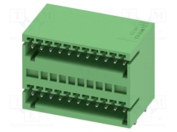 PCB headers, nominal cross section: 0.5 mm?, color: green, n