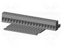Connector: pluggable terminal block; plug; female; straight; grey