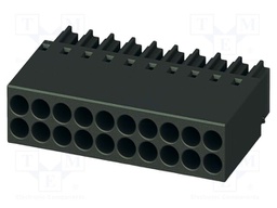 PCB connector, nominal cross section: 0.75 mm?, color: black