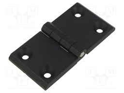 Hinge; Width: 120mm; zinc and aluminium alloy; black; H: 60mm