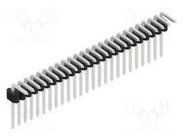Connector: pin strips; pin header; male; PIN: 25; 1.27mm; THT; 1x25