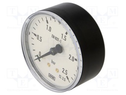 Manometer; 0÷2.5bar; 63mm; non-aggressive liquids,inert gases
