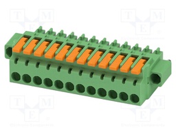 PCB connector, nominal cross section: 1.5 mm2, color: green,