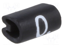 Markers for cables and wires; Label symbol: 0; 1.5÷2mm; PVC
