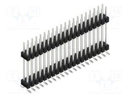 Connector: pin strips; pin header; male; PIN: 40; 2.54mm; SMT; 2x20