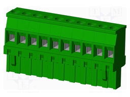 Connector: pluggable terminal block; plug; female; angled 90°