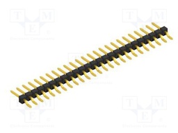 Connector: pin strips; pin header; male; PIN: 25; 2.54mm; SMT; 1x25