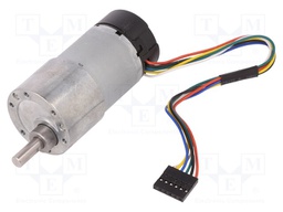 Motor: DC; with gearbox; 6÷12VDC; 5A; Shaft: D spring; 100rpm