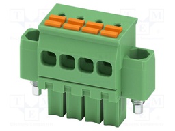 PCB connector, nominal cross section: 1.5 mm2, color: green,