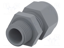 Cable gland; without nut; M16; 1.5; IP68; Mat: polyamide; grey