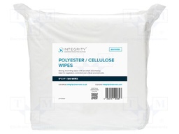 Wipe: cloth; 45% polyester 55% cellulose; 300pcs; 228.6x228.6mm