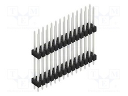 Connector: pin strips; pin header; male; PIN: 28; 2.54mm; THT; 2x14