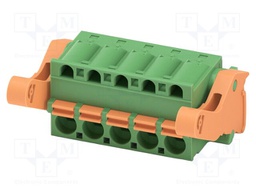 PCB connector, nominal cross section: 2.5 mm2, color: green,