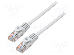 Patch cord; U/UTP; 6; stranded; Cu; LSZH; grey; 5m; 26AWG; Cores: 8