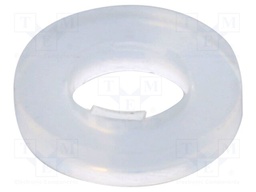 Washer; round,with protection; D=5mm; h=1mm; polyamide