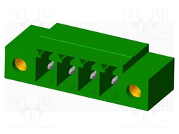 Connector: pluggable terminal block; socket; male; angled 90°