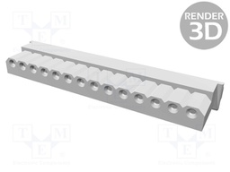 Plug; wire-board; female; SPOX; 2.5mm; PIN: 14; w/o contacts; 250V