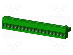 Connector: pluggable terminal block; plug; female; straight; 12A