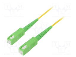 Fiber patch cord; OS2; SC/APC,both sides; 5m; LSZH; yellow
