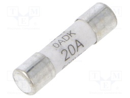 Fuse: fuse; time-lag; 20A; 500VAC; ceramic,cylindrical; 5x20mm