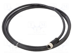 Cable: for sensors/automation; PIN: 12; M12 female; straight; 2m