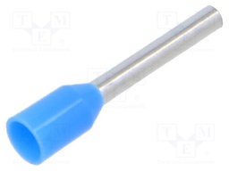 Tip: bootlace ferrule; insulated; copper; 0.75mm2; 10mm; tinned