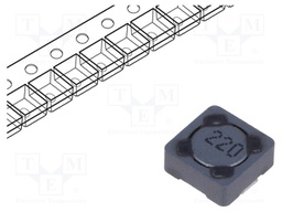 Inductor: wire; SMD; 22uH; 1.07A; 190mΩ; 7.3x7.3x3.4mm; ±20%