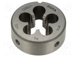 Threading die; M16; 2; high speed steel; H: 18mm; Øout: 45mm