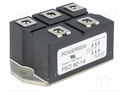 Three-phase bridge rectifier; Urmax: 1.4kV; If: 88A; Ifsm: 750A