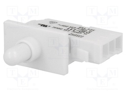 Switch: door; Pos: 2; SPDT; 0.5A/250VAC; white; Leads: spring clamps