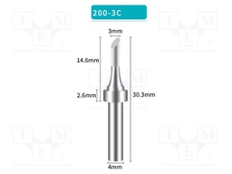 Tip; hoof; 3mm; for soldering station; BK3500