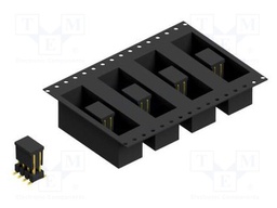Connector: pin strips; pin header; male; PIN: 8; 2.54mm; SMT; 2x4