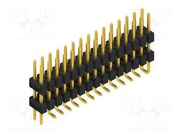 Connector: pin strips; pin header; male; PIN: 30; 2.54mm; SMT; 2x15