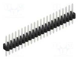 Connector: pin strips; pin header; male; PIN: 22; 1.27mm; THT; 1x22