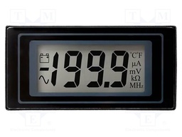 Voltmeter; digital,mounting; 0÷200mV; on panel; snap fastener